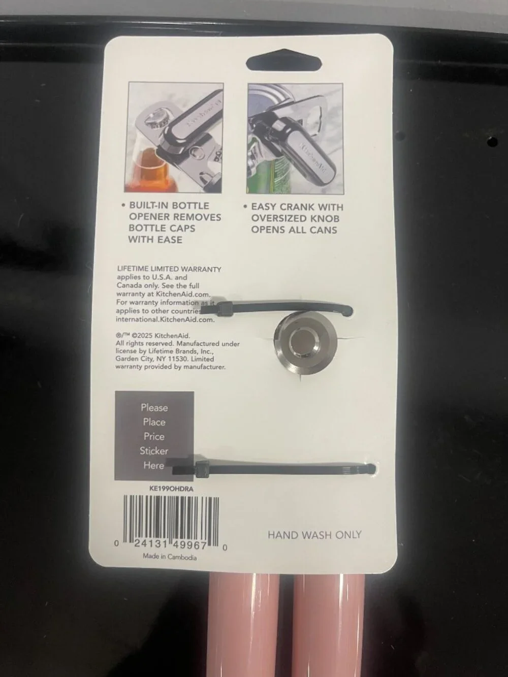 KitchenAid Dry Rose Can Opener Multi Function New
